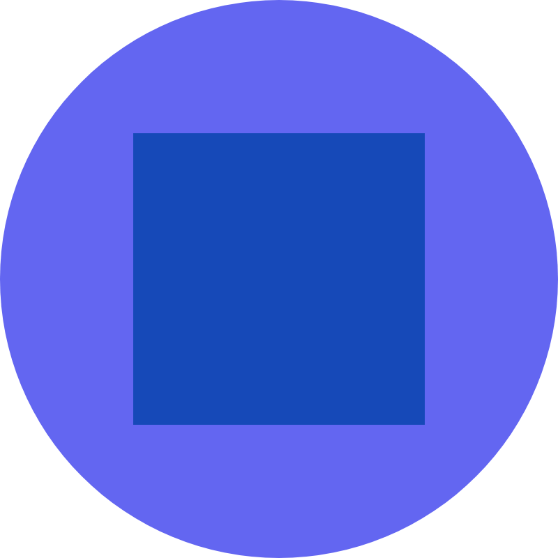 800 by 800 pixel profile picture made from a square sample logo, centered with padding for a circular crop